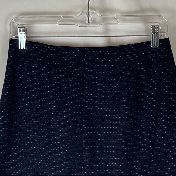 Brooks Brothers Navy Blue Polka Dot Cotton Academia Prep Skirt NWOT Size 2 - Picture 5 of 11
